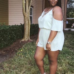 F21+ Off-the-Shoulder Romper